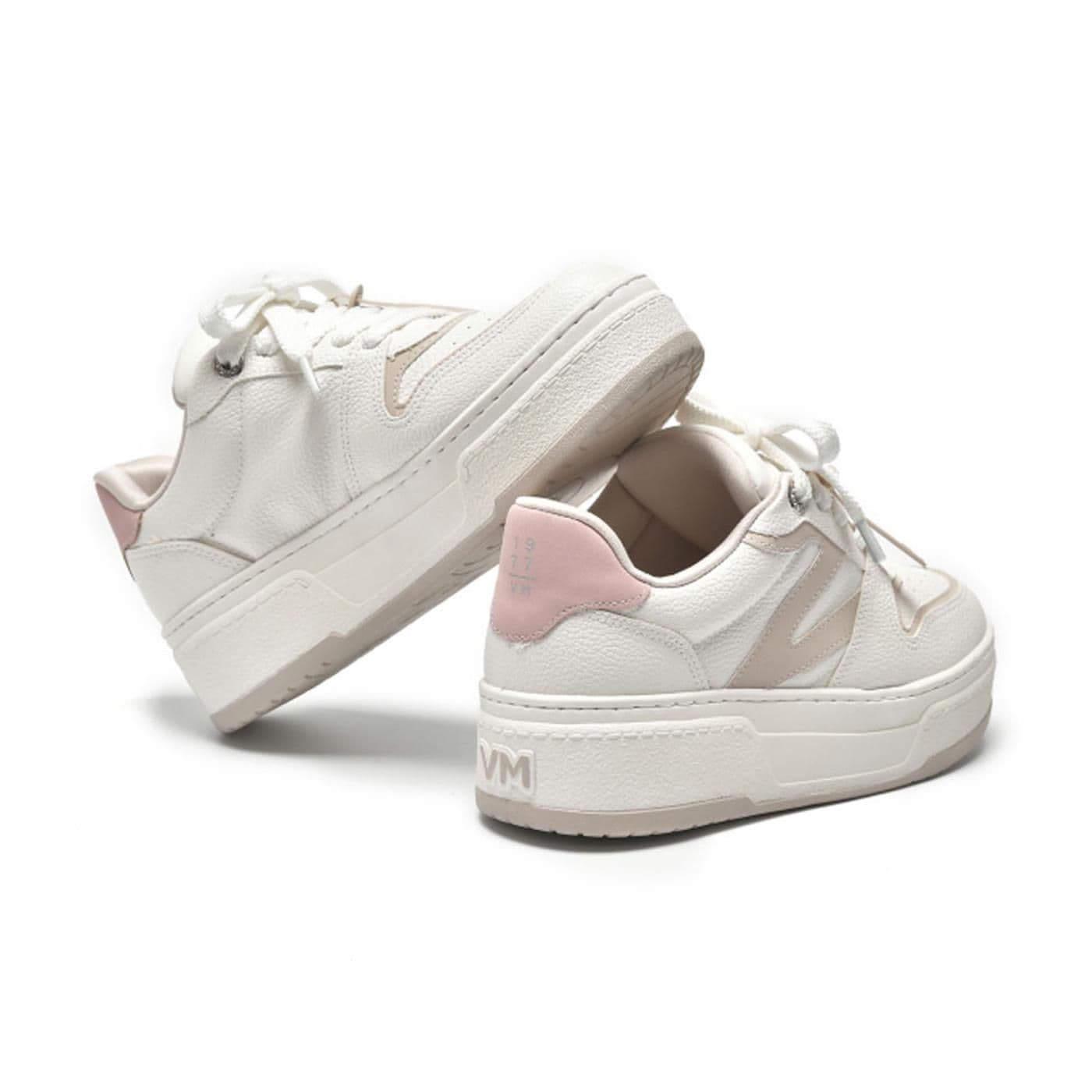 tenis casual branco/branco/bege/ - image