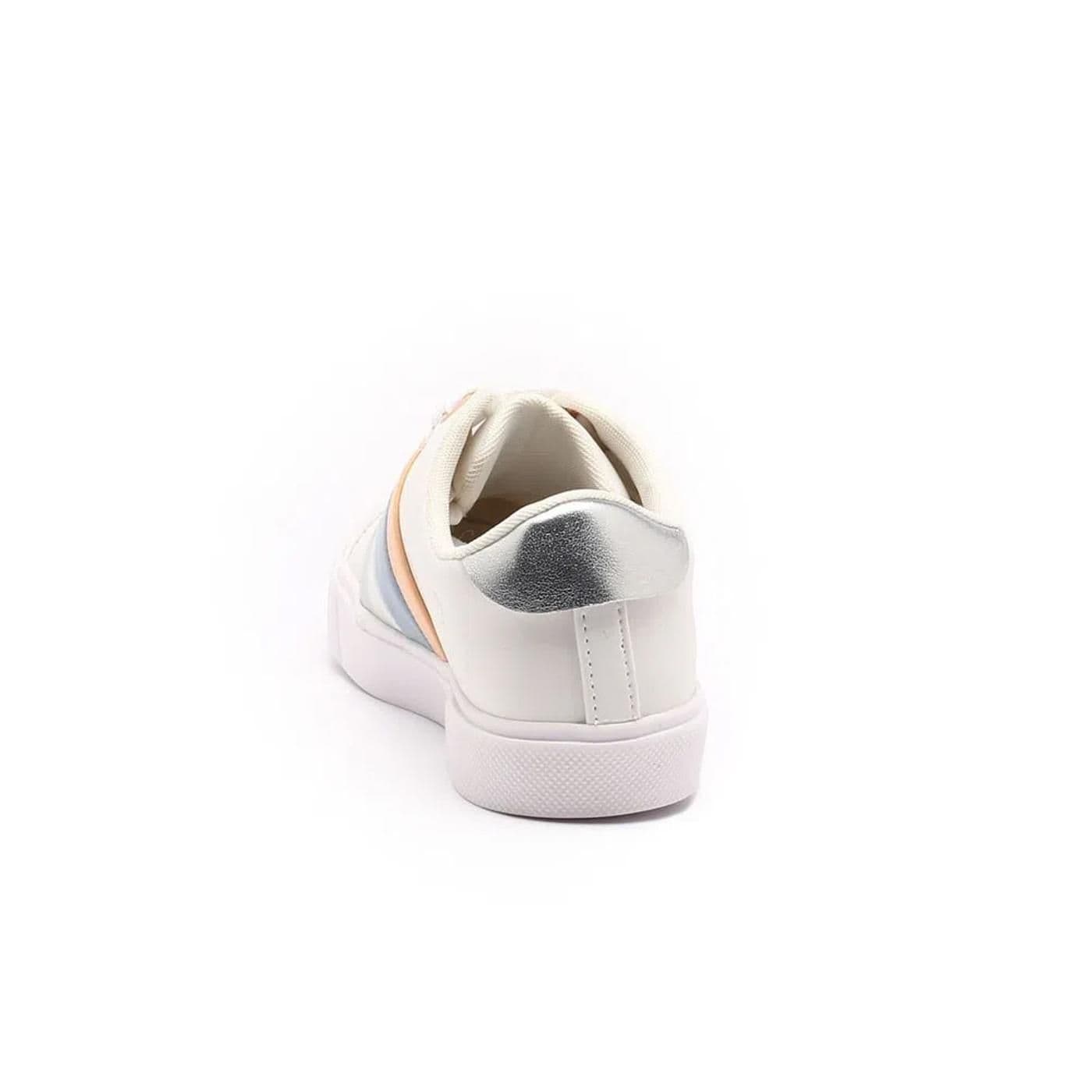 8000545-3 ZAPATILLA TENIS bianco/prata/mandarina/azul chiaro - image