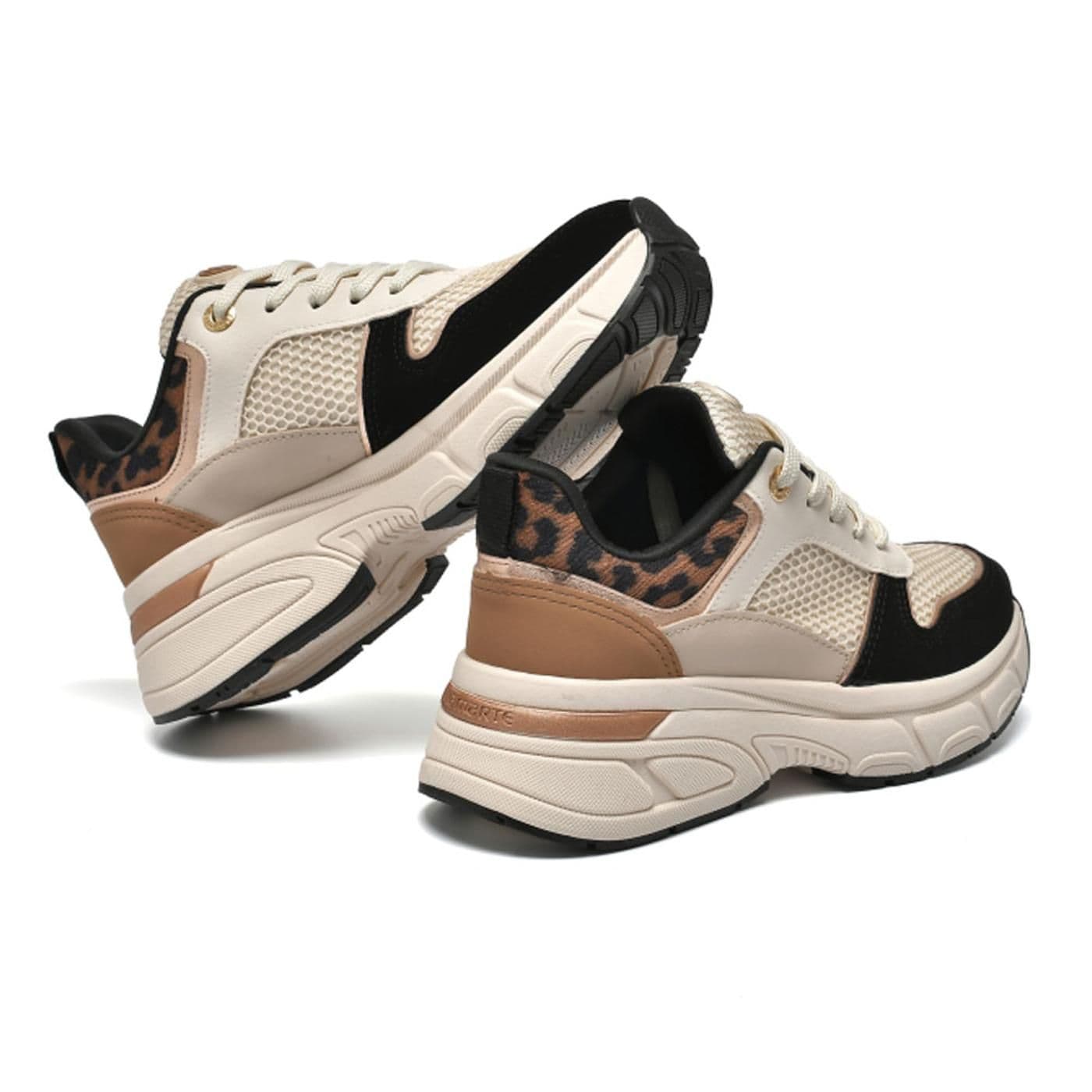 ZAPATILLA CASUAL 297-005-07 nobuck metaliz tela colmeia napa maxi guepardo// - image