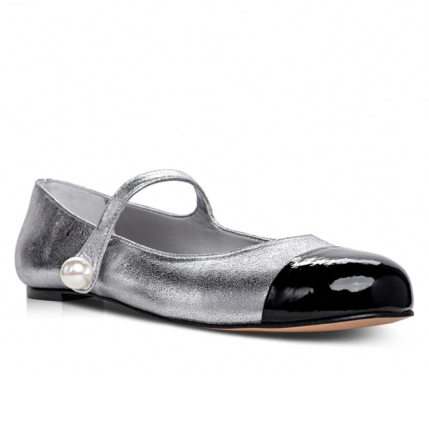 Bailarina 733003 verniz show/crack - black/silver - image