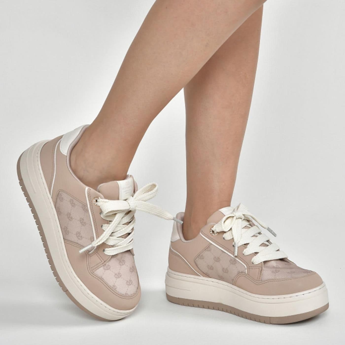 tenis casual creme/creme/marfim i23 - image