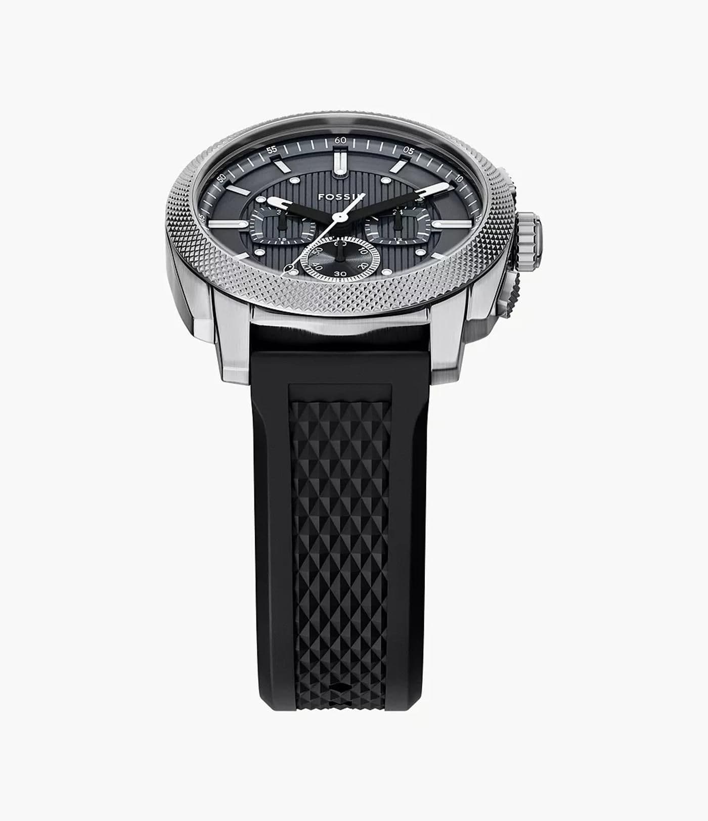 JUEGO DE Y PULSERA CON CRONÓGRAFO DE MÁQUINA black - image