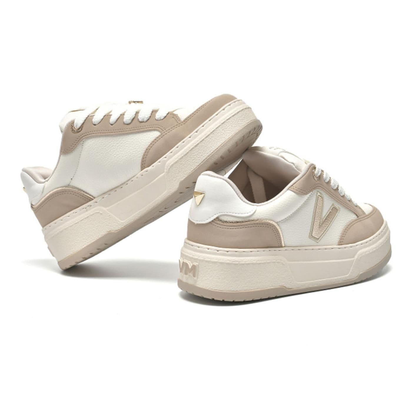 TENIS CASUAL 223-011-07 saara/milk/saara/milk/gold/gold - image