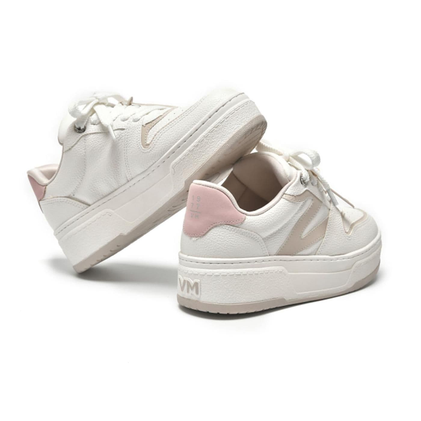 tenis casual branco/branco/bege/ - image