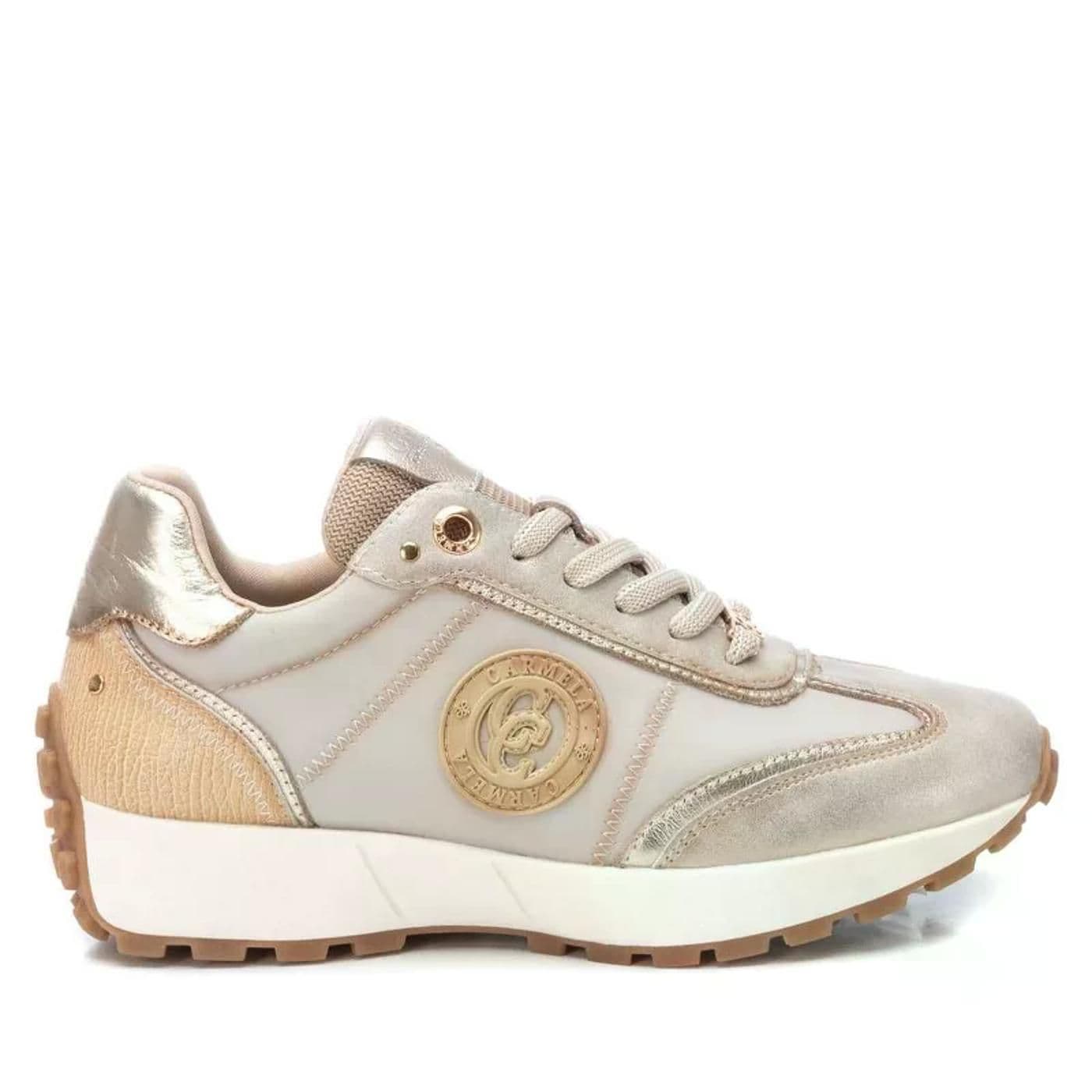ZAPATILLA DE PIEL SRA 161817 beige