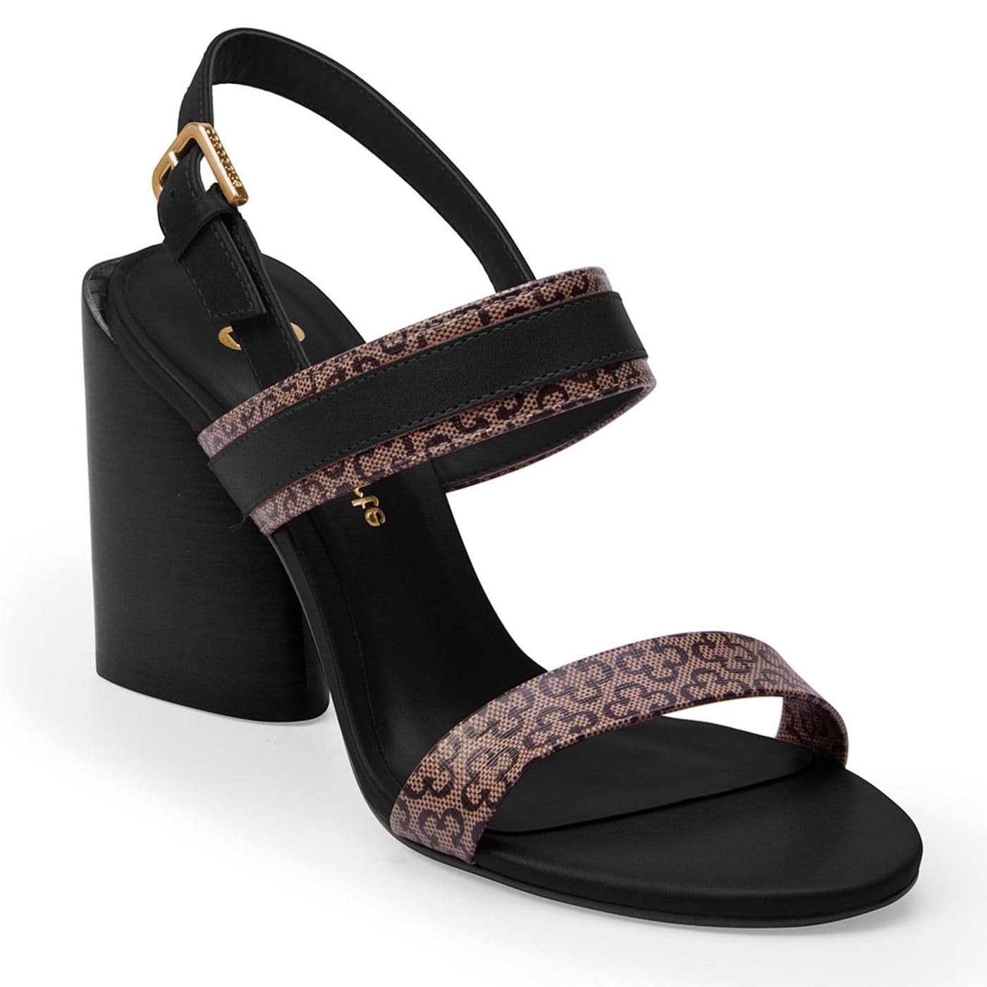 Sandalia 418372 bege/preto