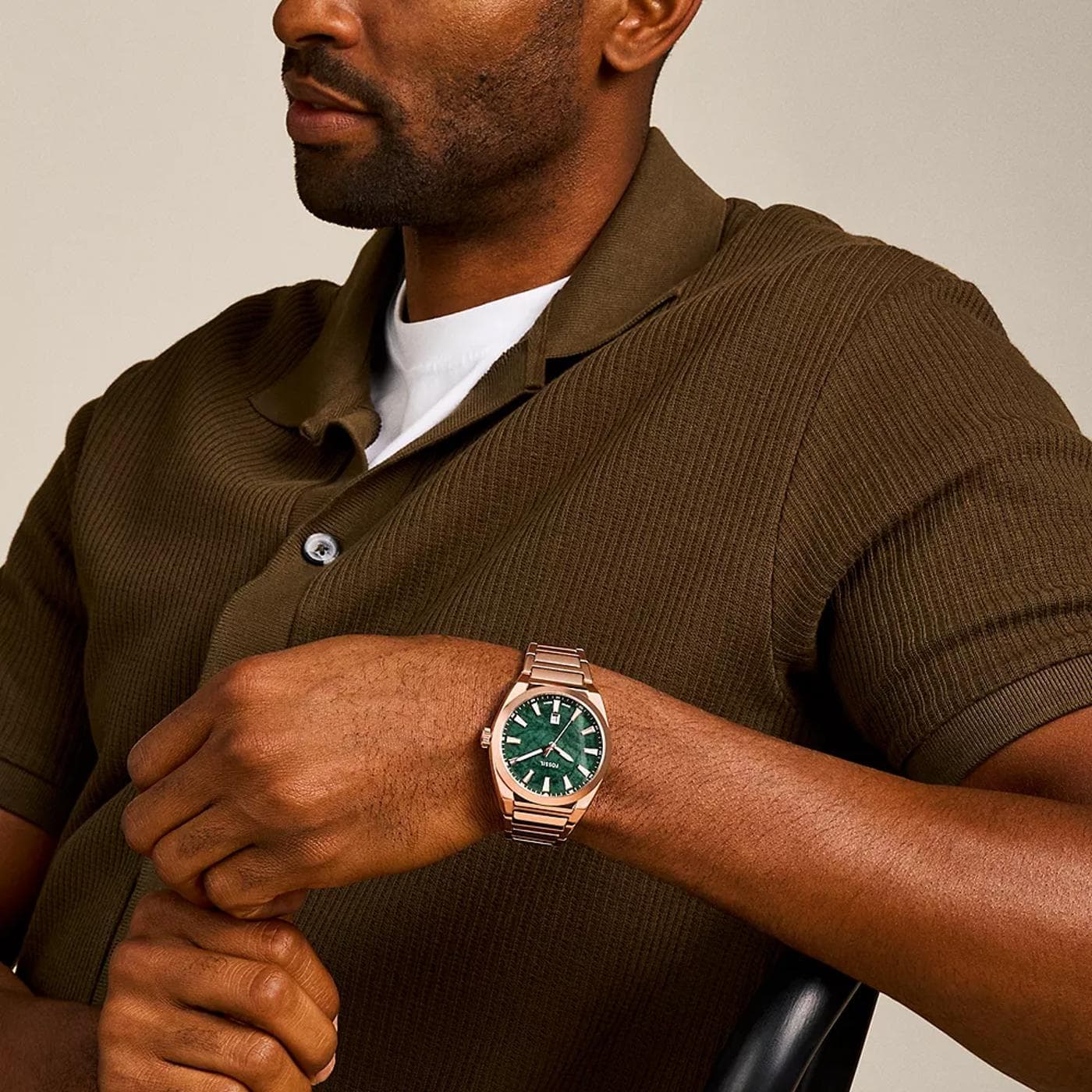 EVERETT THREE-HAND DATE pink - image