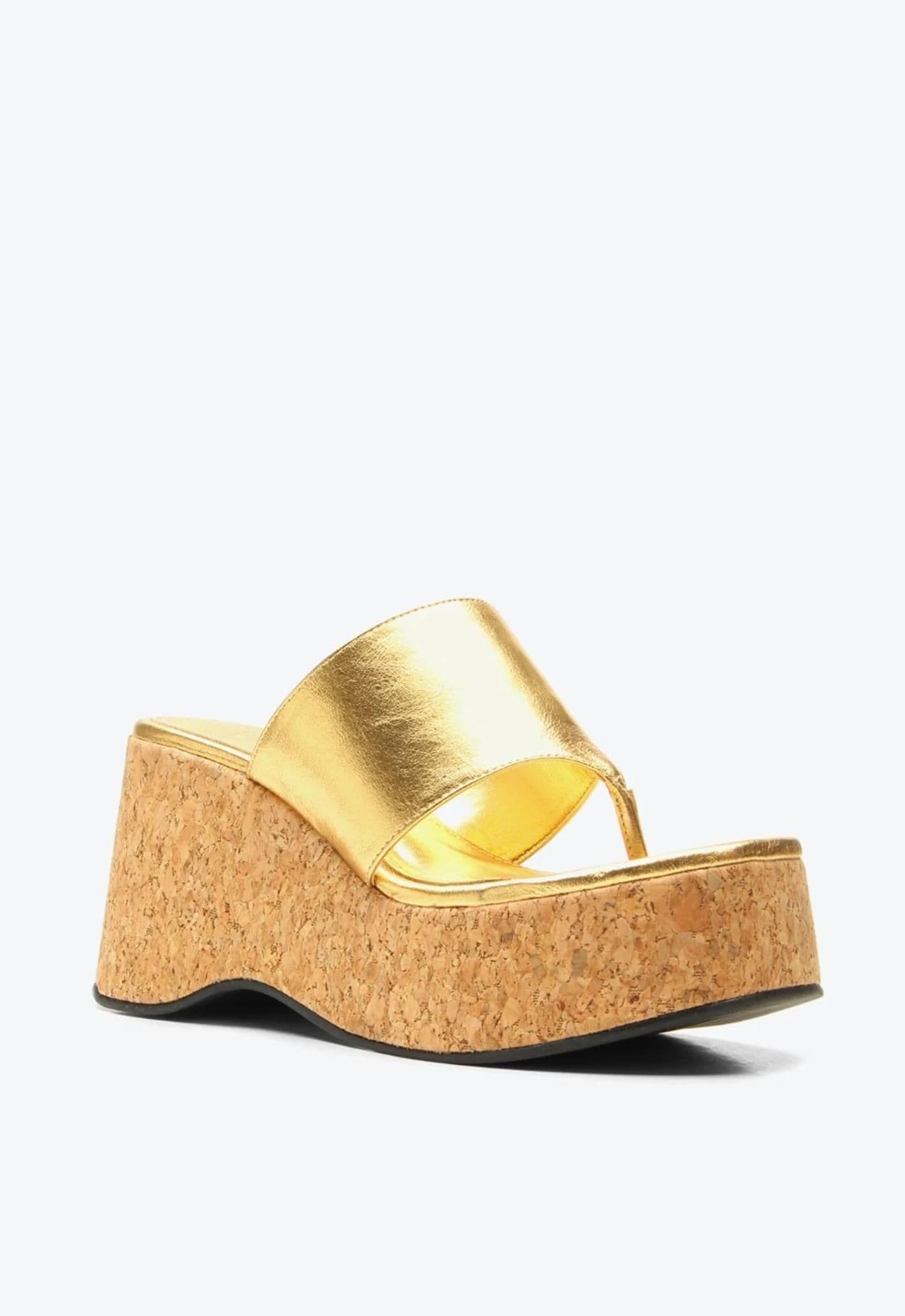 Sandalia de plataforma Piel P1008100300001 xbw - gold - image