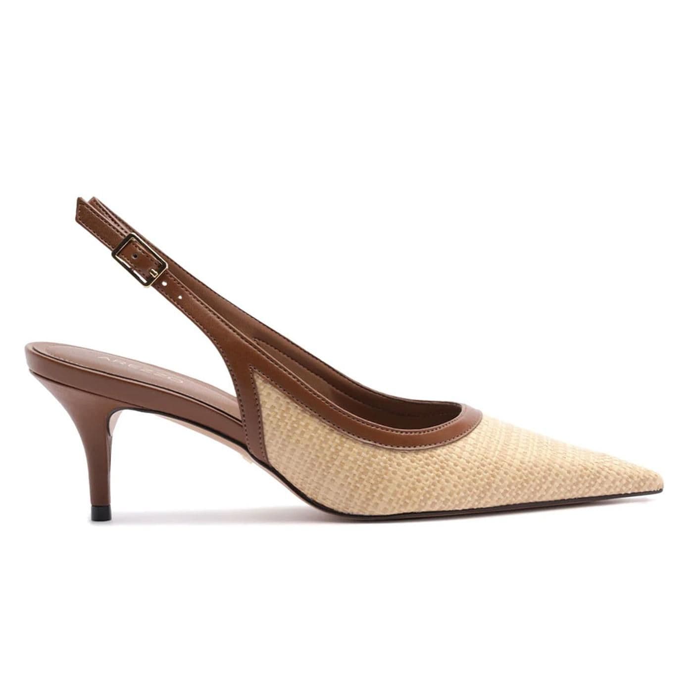Scarpin Fivela x2srb - warm caramel/natural