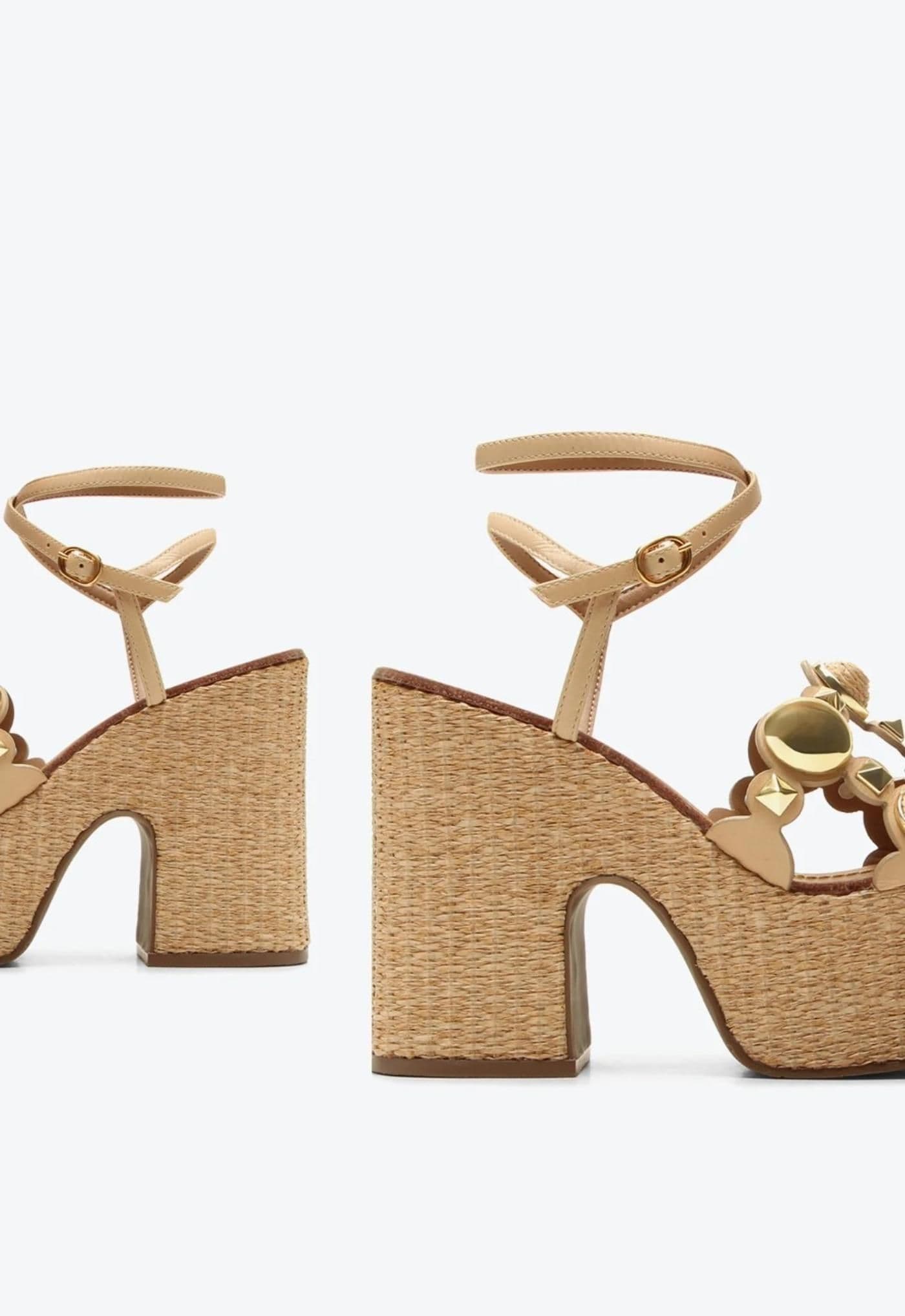 Sandalia Taya de plataforma P1204000060002 x1kn9 - trigo - image