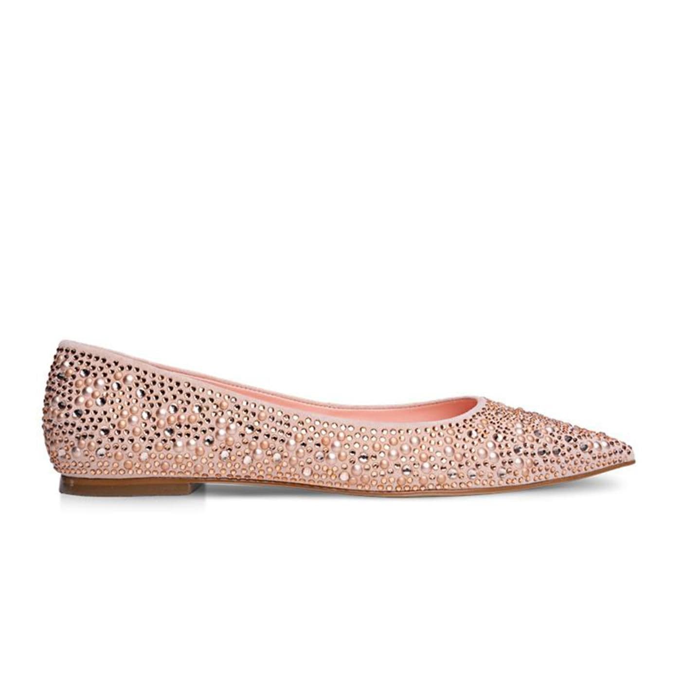 Sapatilha Crystal 686008 pig suede peach bloom image.