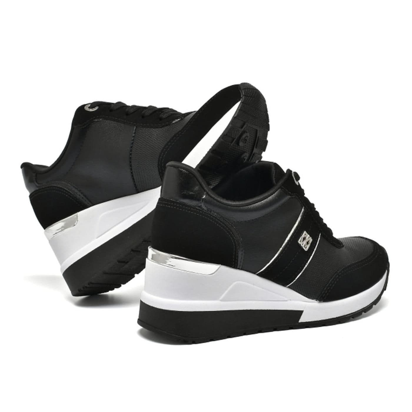 ZAPATILLA 046-007-01 preto/preto/prata - image