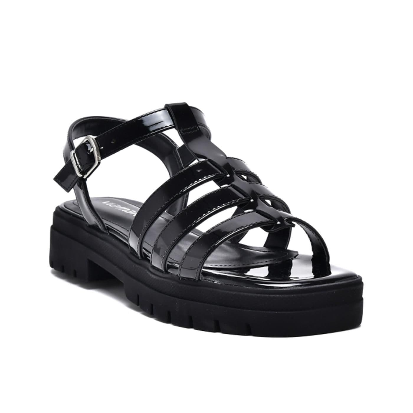 SANDALIA PLATAFORMA MEDIA 23-17507-01 black/black image.