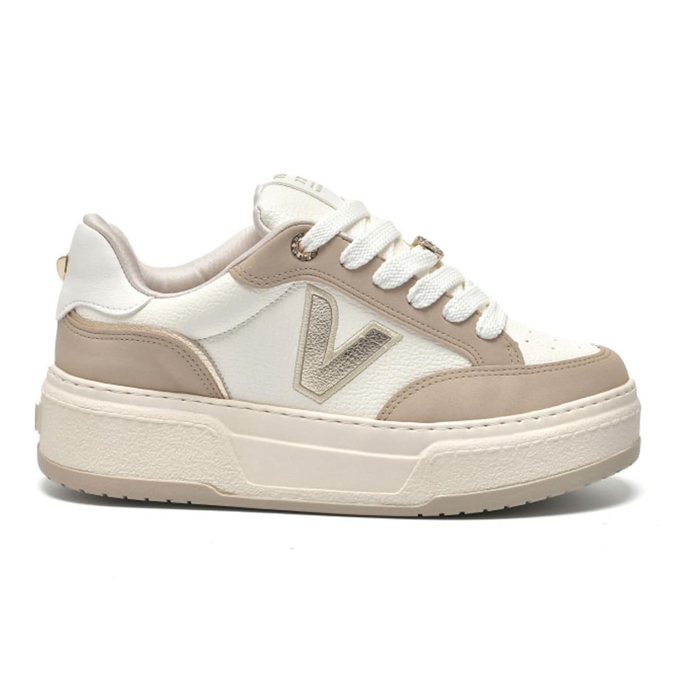 TENIS CASUAL 223-011-07 saara/milk/saara/milk/gold/gold - image