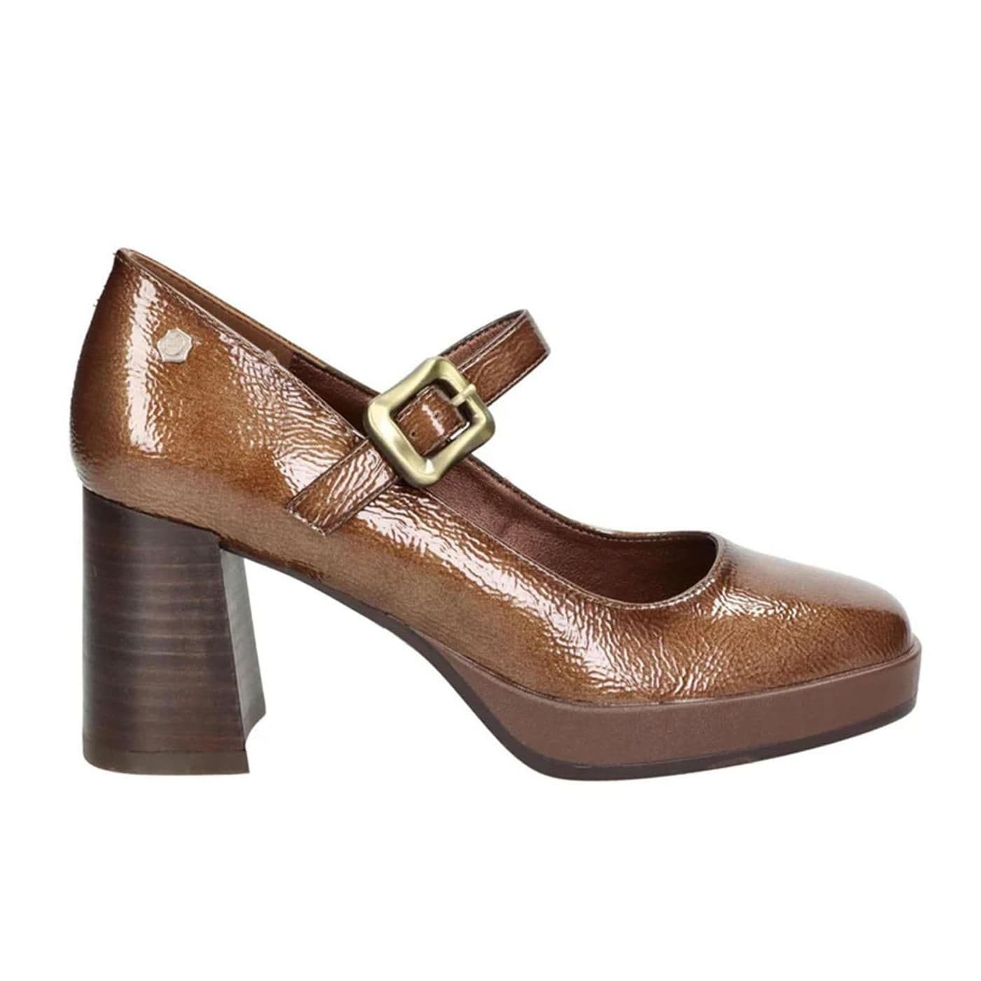 ZAPATO SRA CHAROL 162535 taupe image.