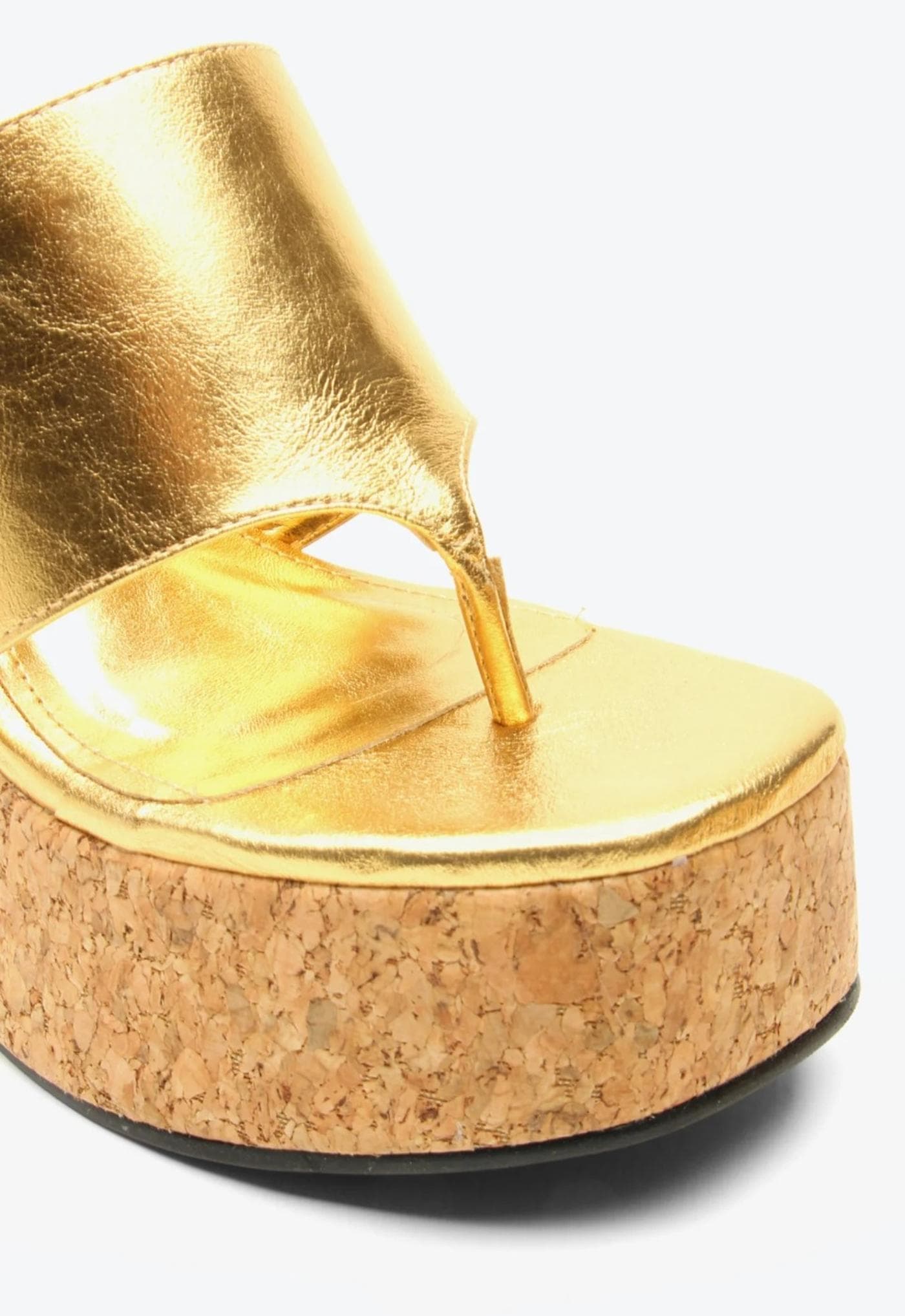 Sandalia de plataforma Piel P1008100300001 xbw - gold - image