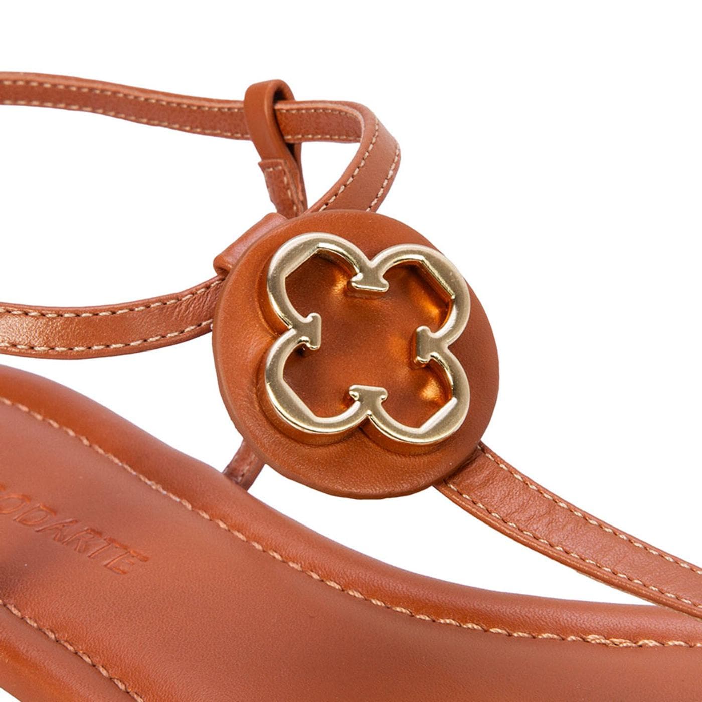 SANDALIA mestico satinato camel - image