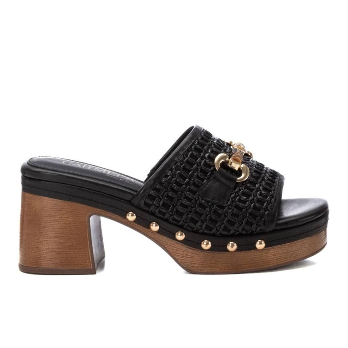 SANDALIA DE PIEL 162334 negro image.