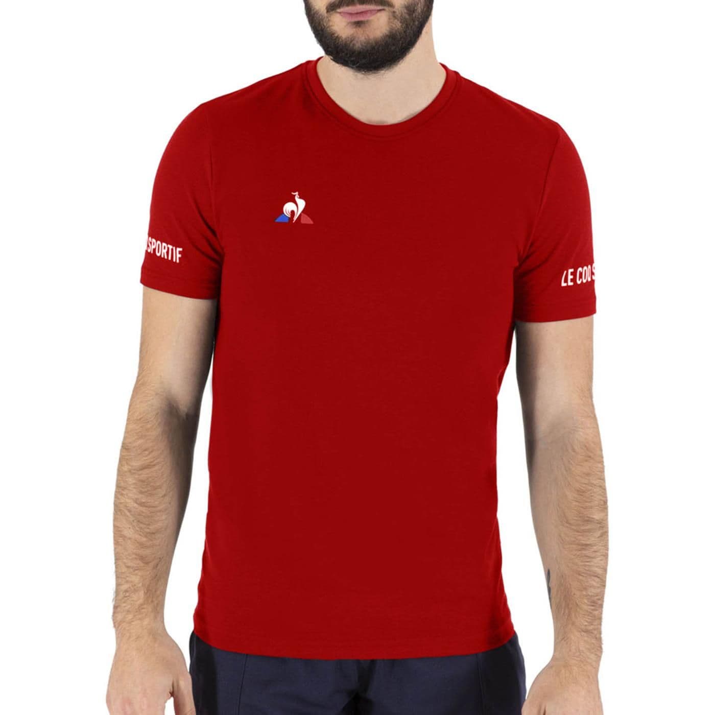 TENNIS Tee SS N°3 M pur rouge - image
