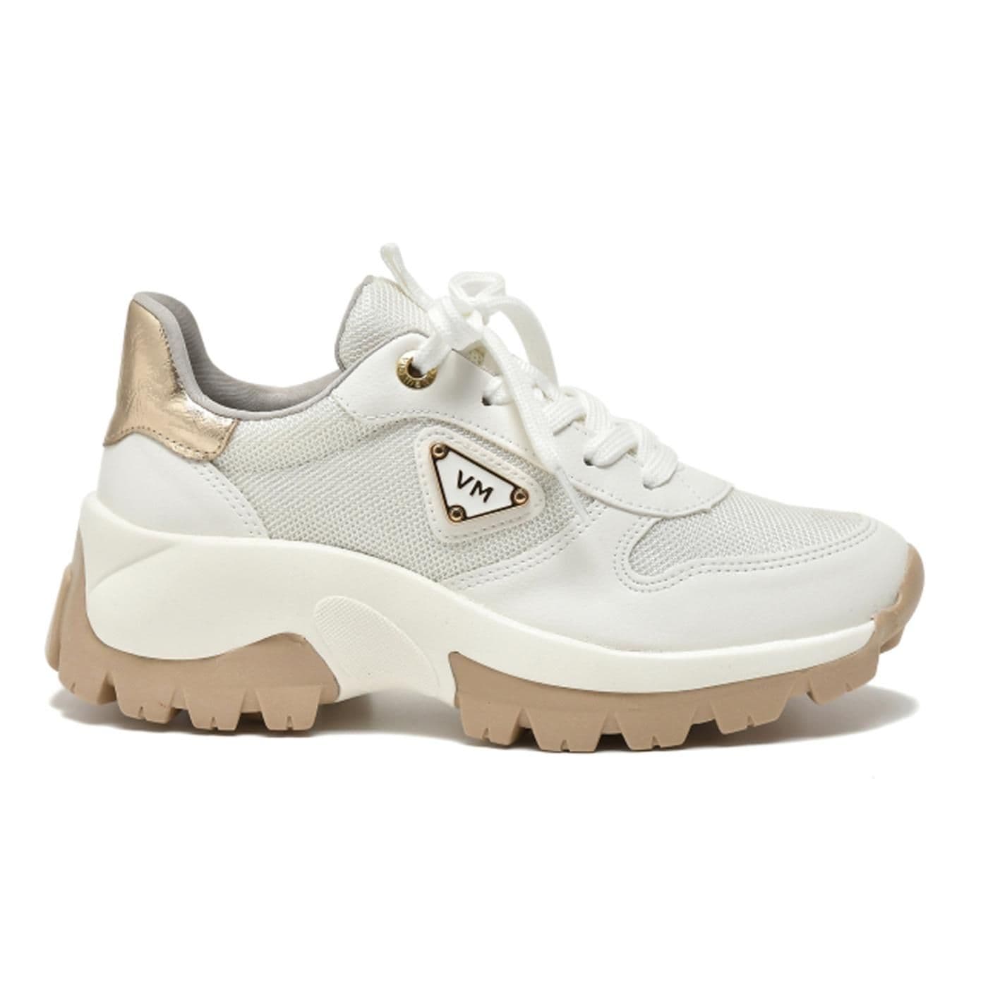 ZAPATILLA 022-004-03 milk /milk /dourado - image