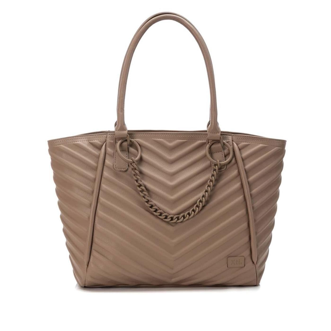 184173 BOLSO DE HOMBROPARA MUJER 24X44X10 beige image.