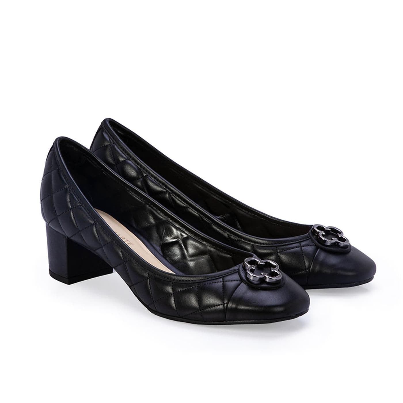 ZAPATO CERRADO mestiço satinato preto - image