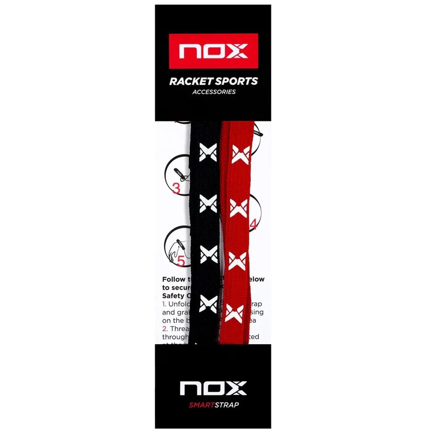 CORDONES NOX SMARTSTRAP PRO 2 COLORES ROJO NEGRO  image.