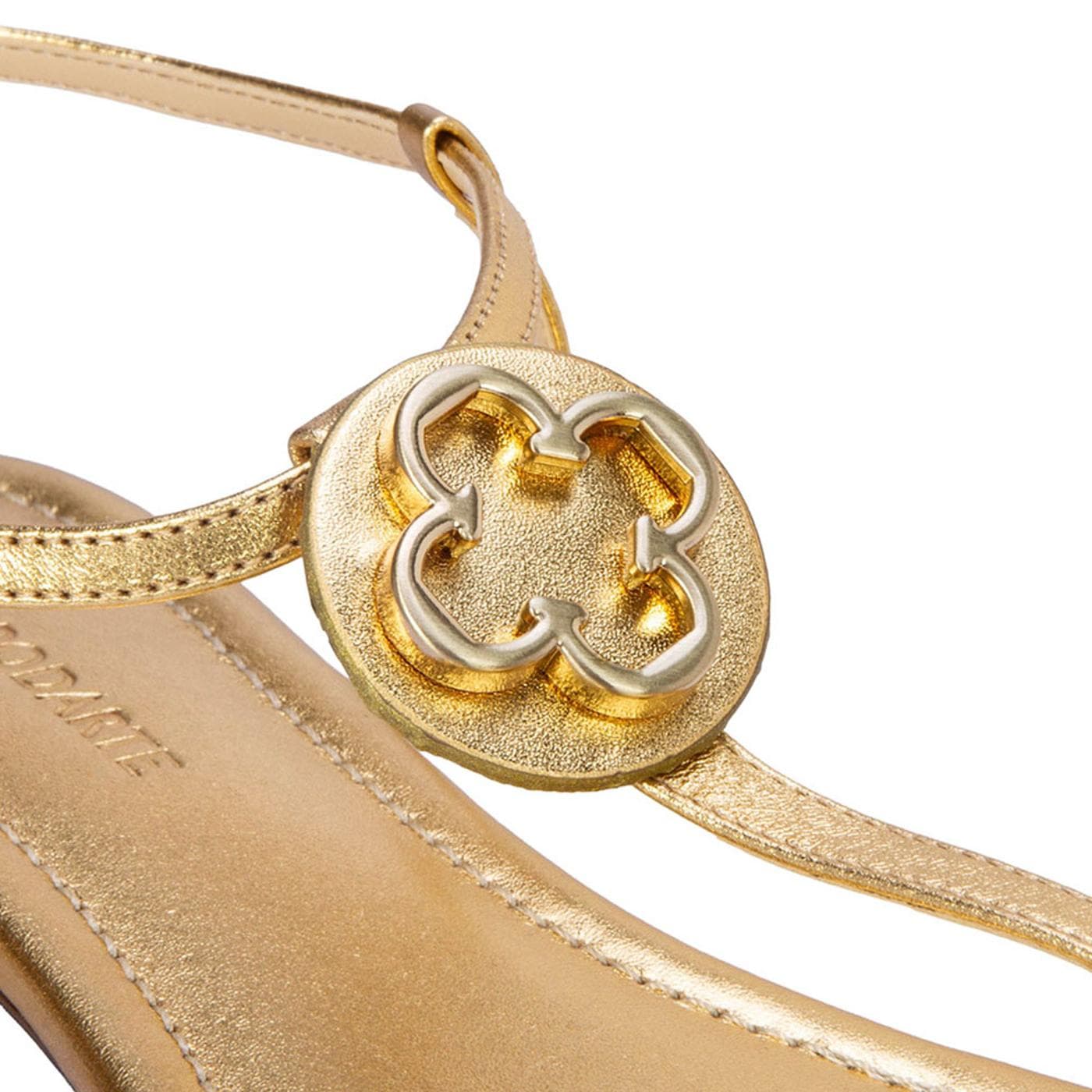 SANDALIA mestiço metalizado ouro - image