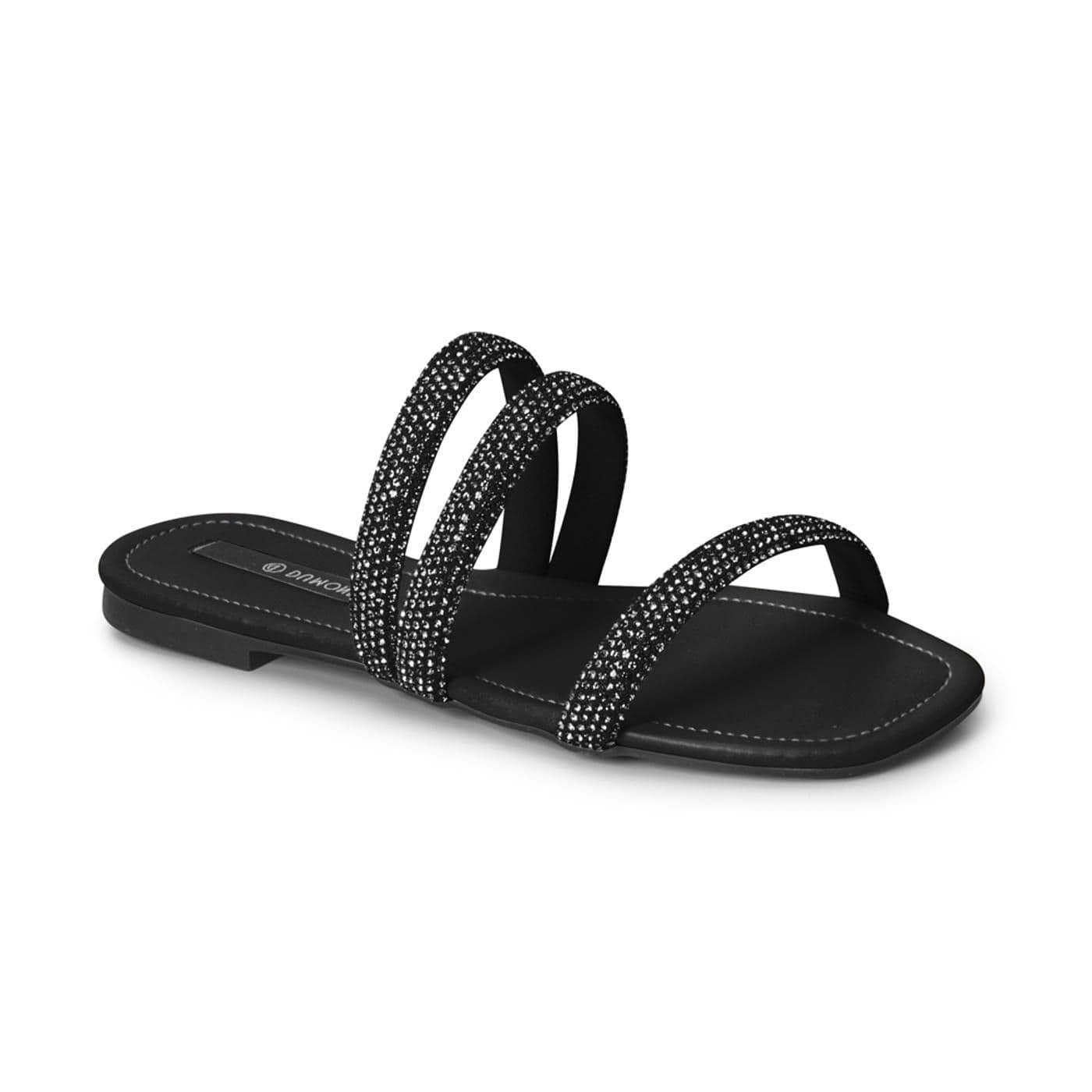 4118274-6 SANDALIA BAJA preto image.