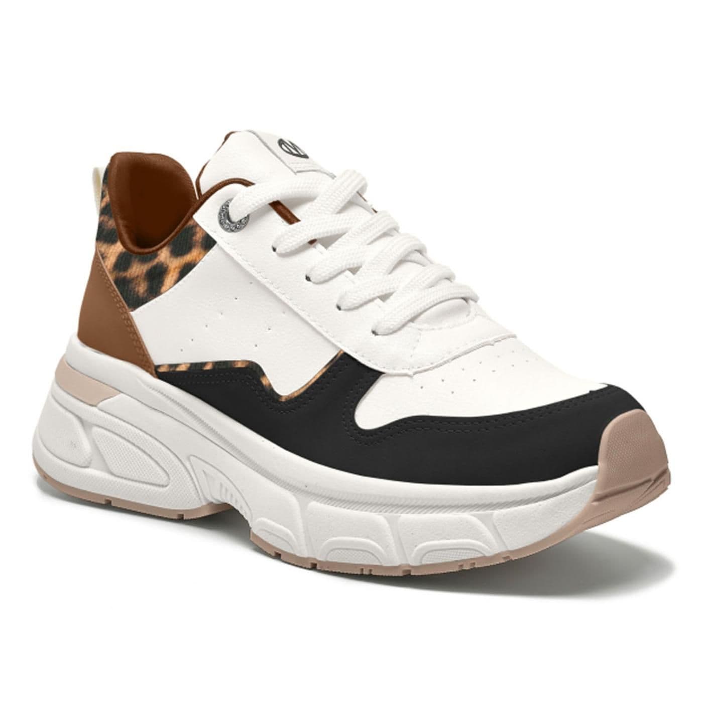 TENIS CASUAL 297-004-05 preto/branco/macchiato/camel image.