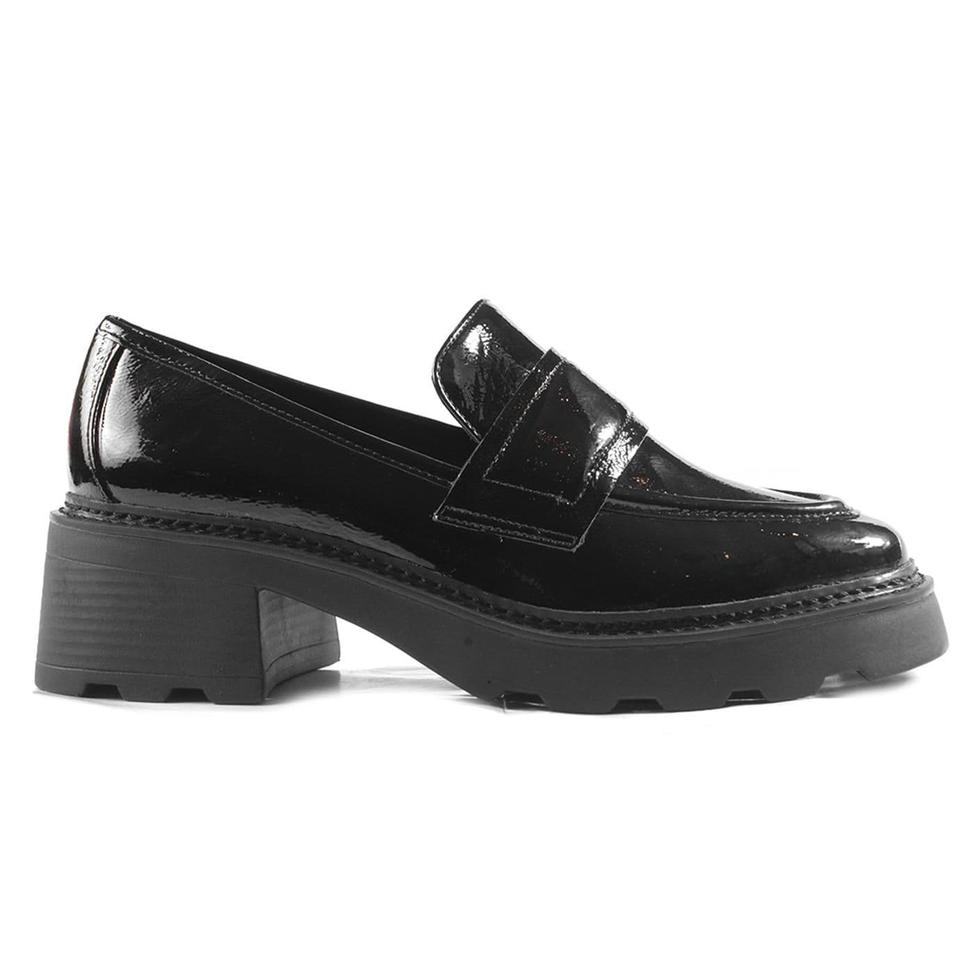 Mocassim Loafer 486024B verniz show black image.
