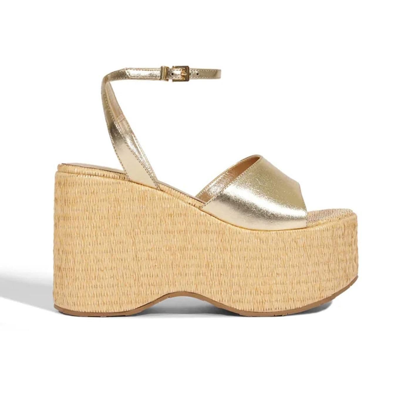 Sandalia Anabela S2249200010004 x6k - platina