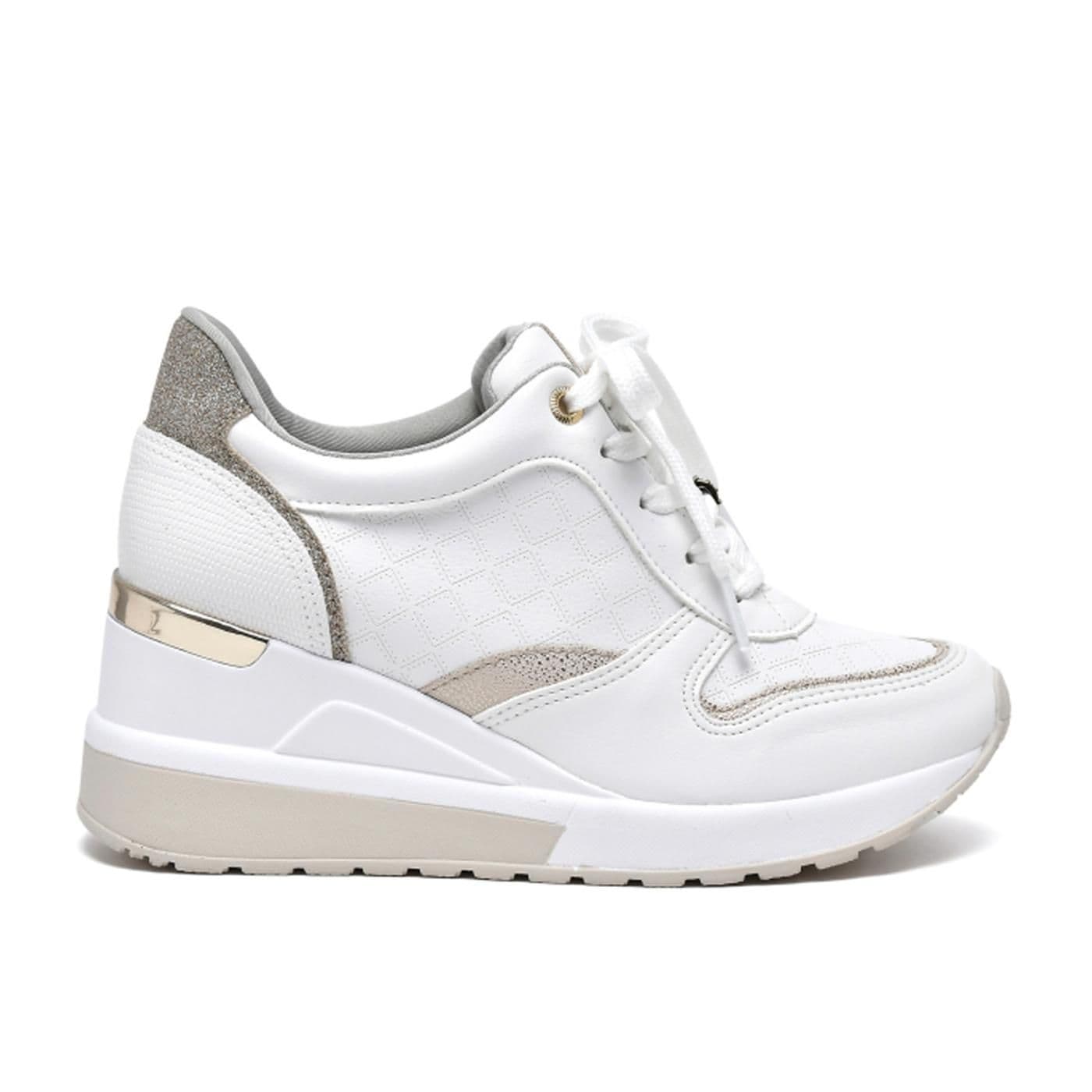 ZAPATILLA CASUAL NAPA  23-10807-03 white/gold - image