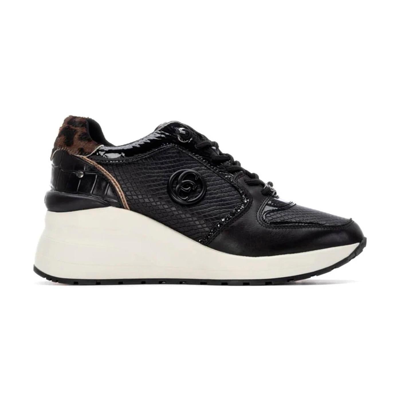 ZAPATILLA DE PIEL SRA 162444 negro image.