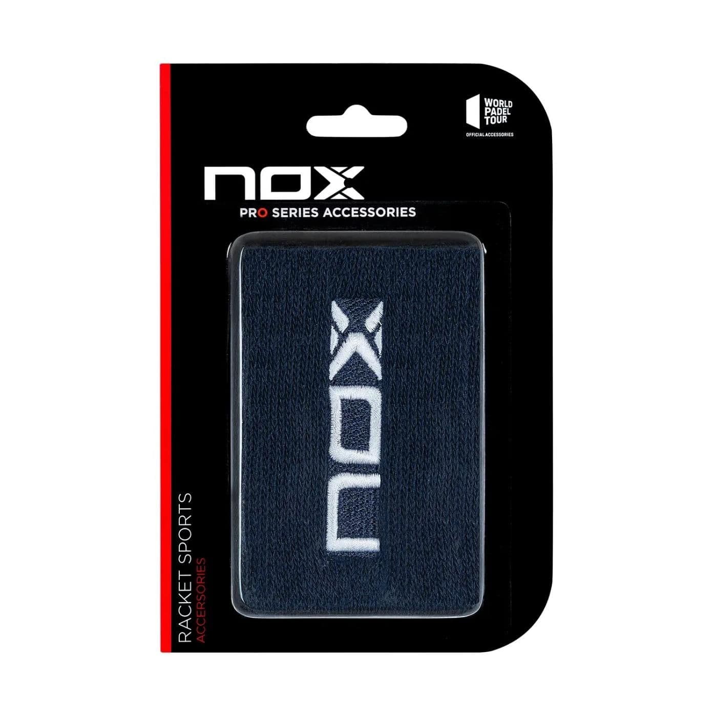 BLISTER (2 UDS) MUÑEQUERA NOX AZUL LOGO BLANCO  image.