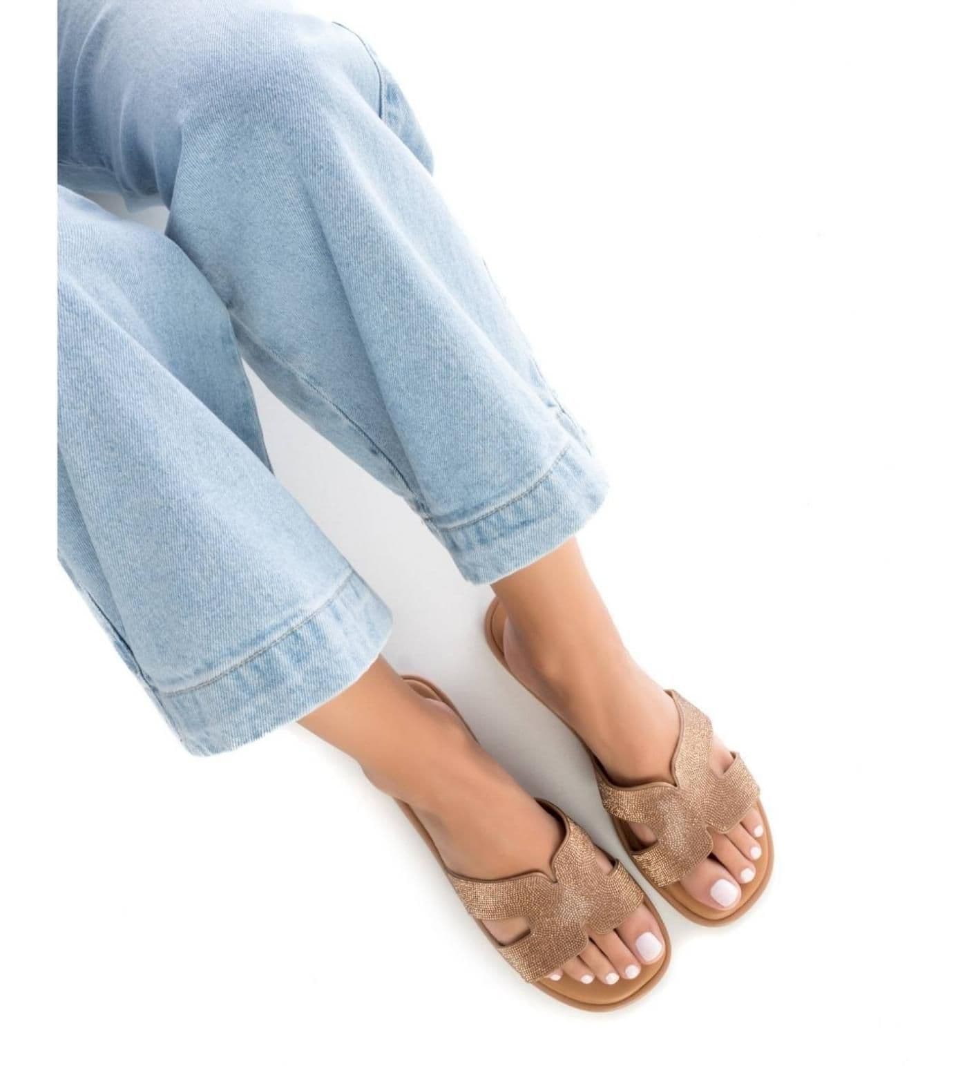 SANDALIA 142811 tex.bronce - image