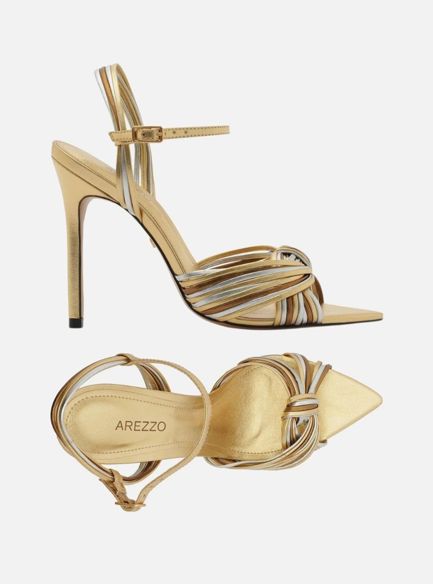 Sandalia x2skm - ouro/silver/bronze - image