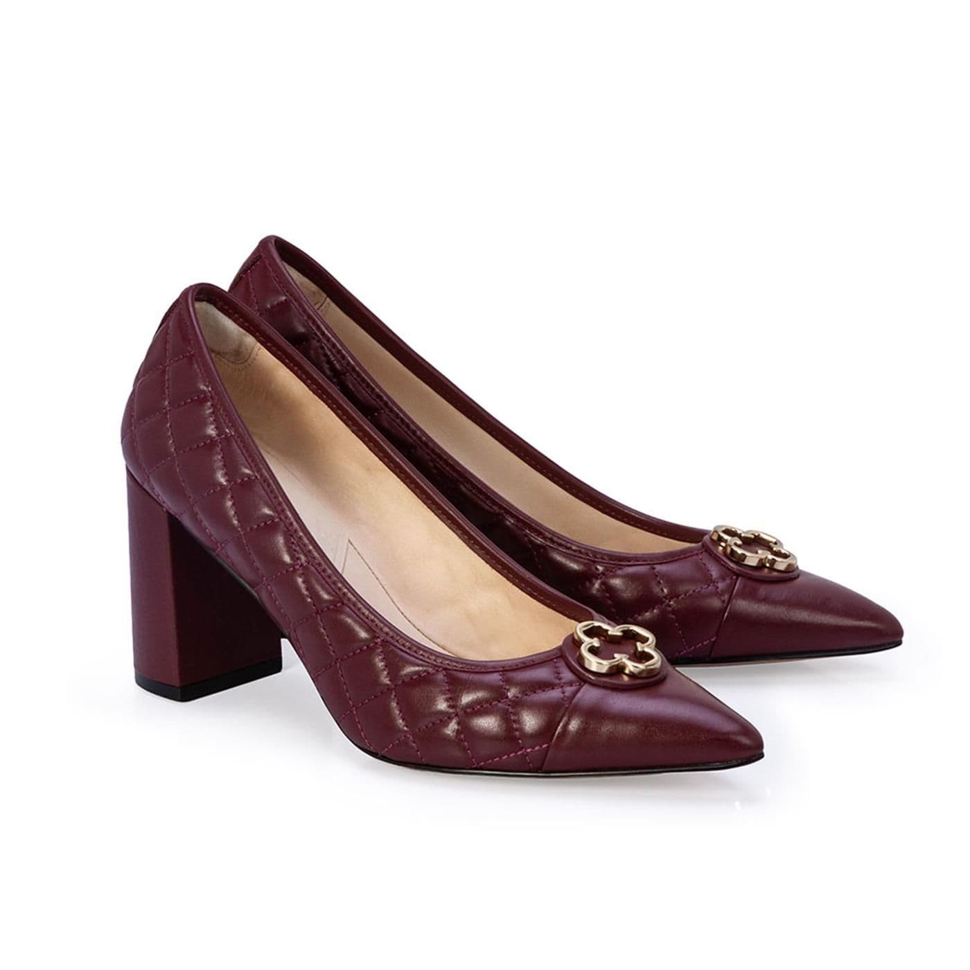ZAPATO CERRADO 4018825 mestiço satinato borgonha - image