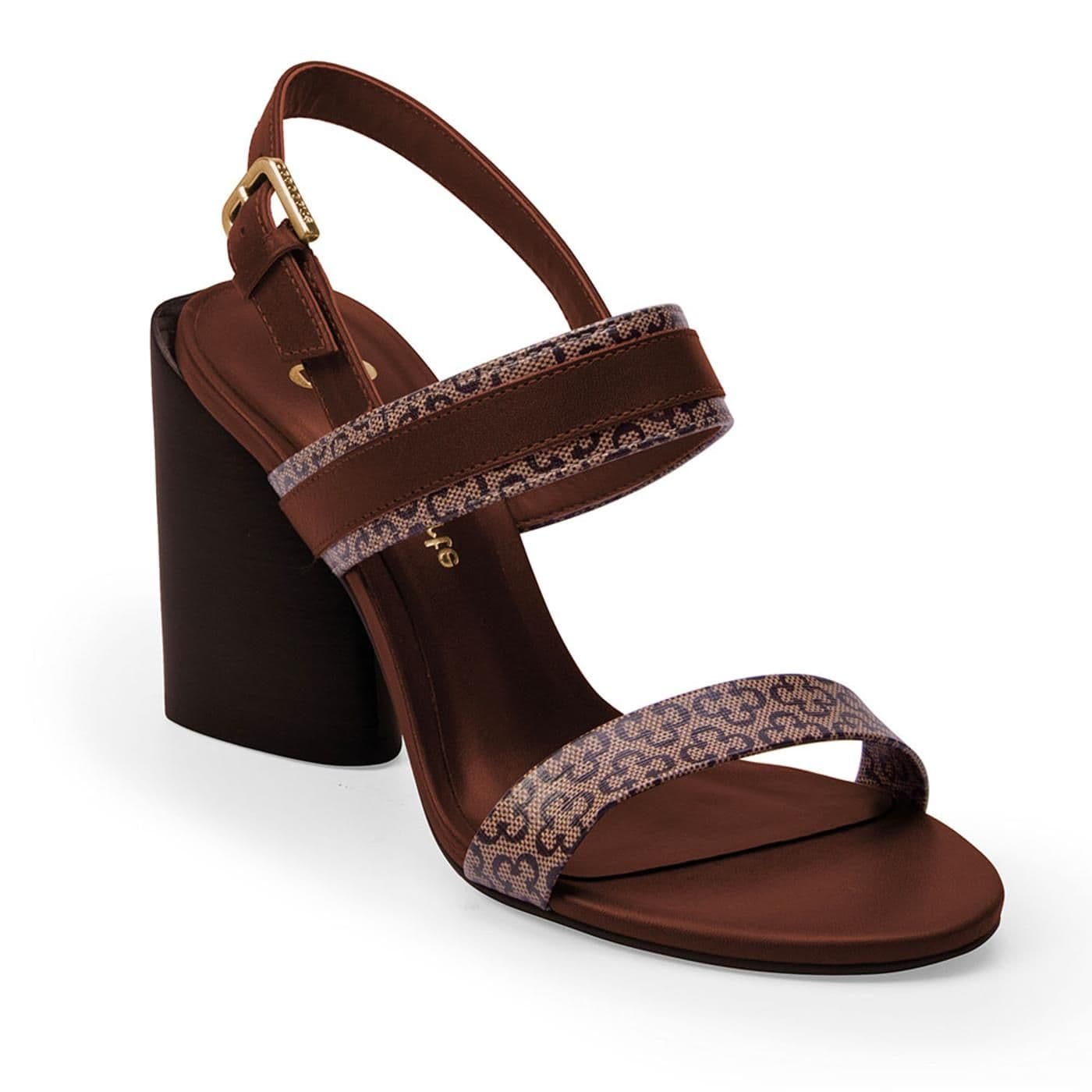 Sandalia 418372 bege/ebano