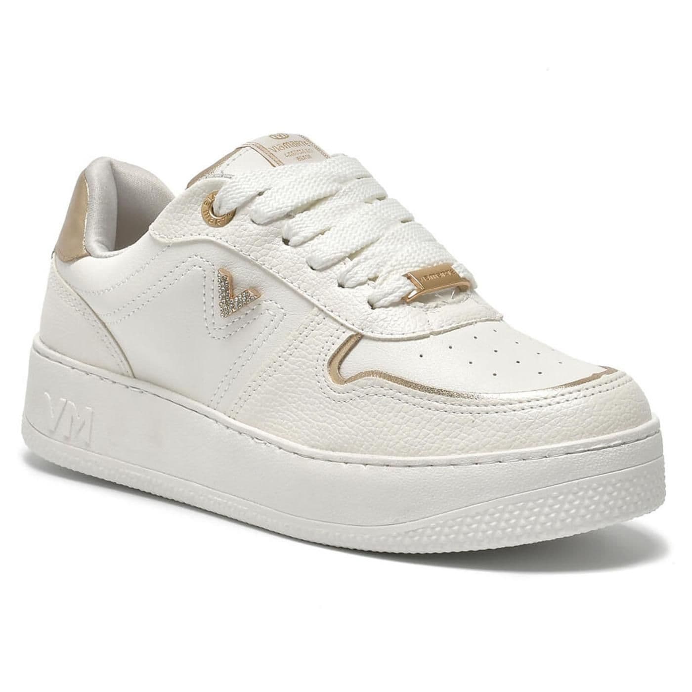 TENIS CASUAL 209-009-11 branco/milk/gold image.