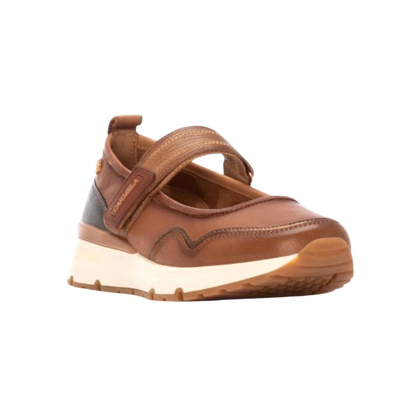 ZAPATILLA DE PIEL SRA 162515 camel - image