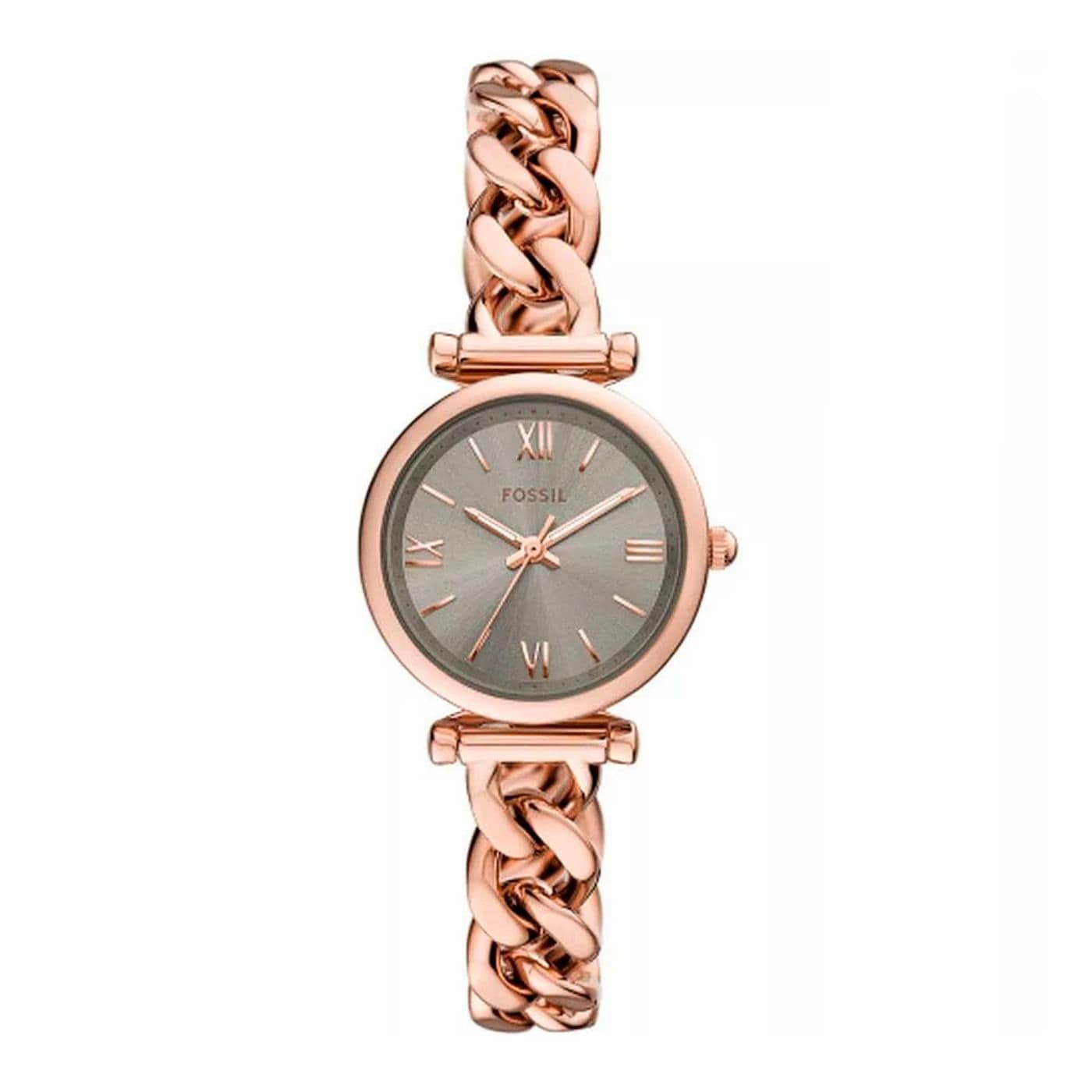 Conjunto de reloj y pulsera Carlie pink gold image.