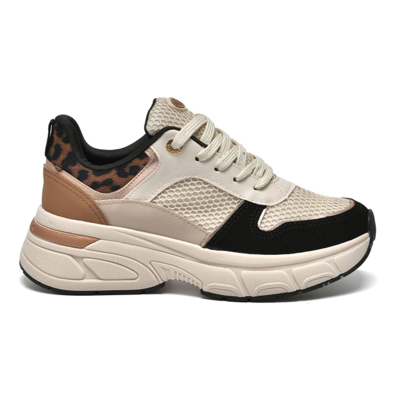 ZAPATILLA CASUAL 297-005-07 nobuck metaliz tela colmeia napa maxi guepardo// - image