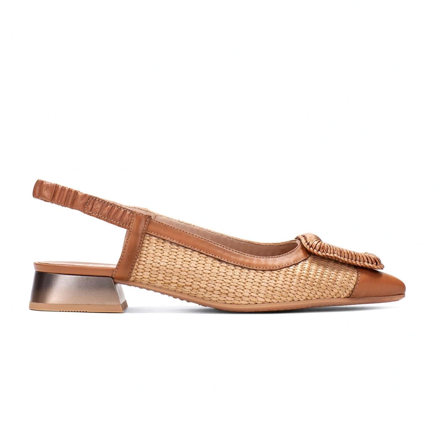 SANDALIA DALI latte/eucalipto