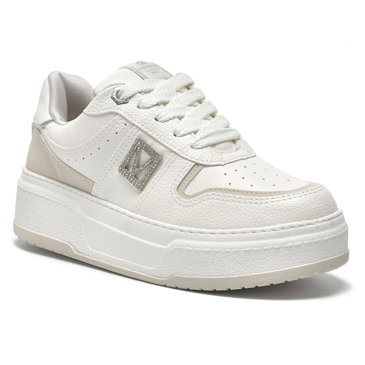 TENIS CASUAL 223-005-12 branco/milk/gelo/prata image.