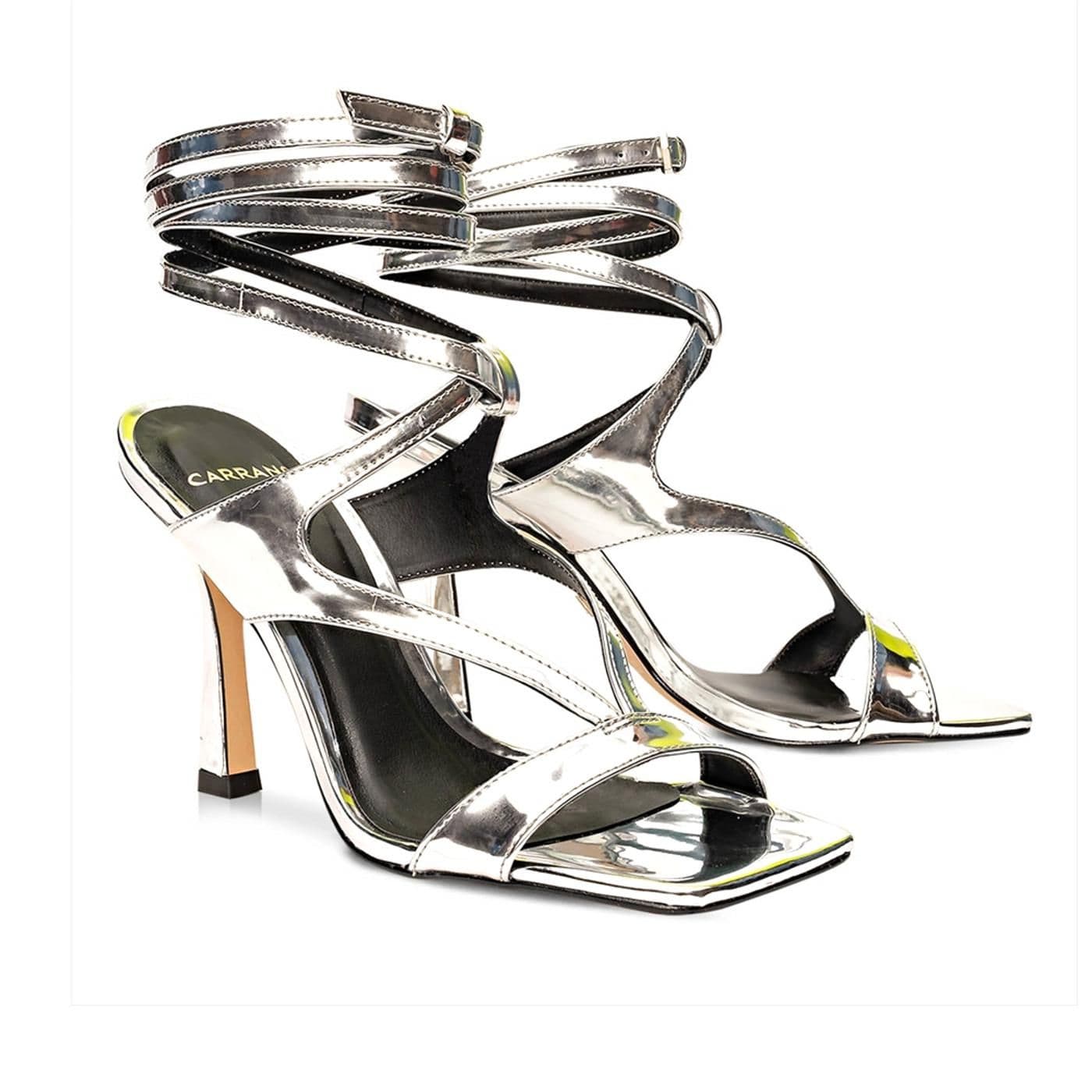 274040 SANDALIA TACON spechio glam silver - image