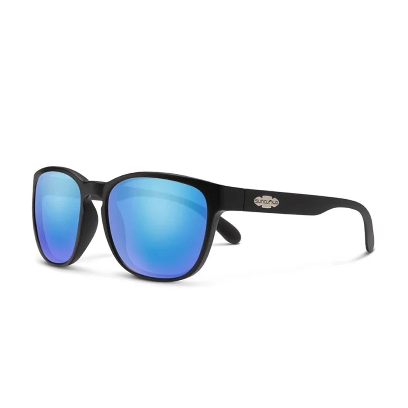Loveseat matte black + polarized blue mirror lens