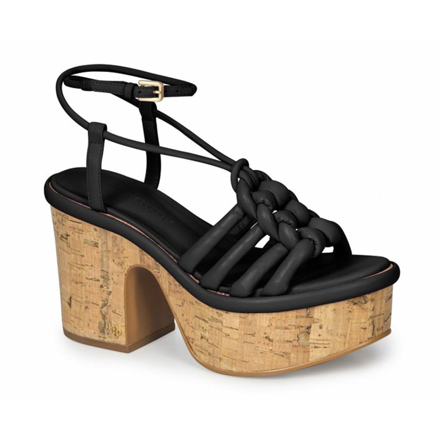 4017128-4 SANDALIA PLATAFORMA preto image.