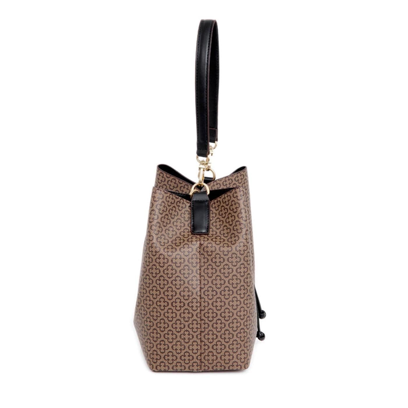 BOLSO 4604124 monog. bege/ preto/preto - image