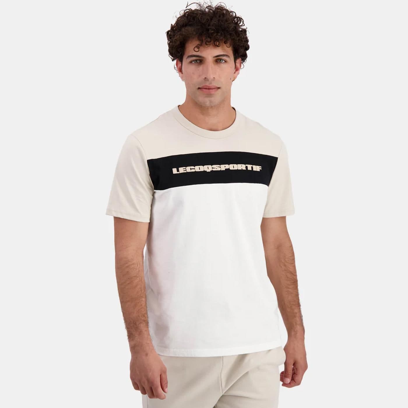 CONTEMPORAIN Tee SS N°2 peyote/marshmallow - image